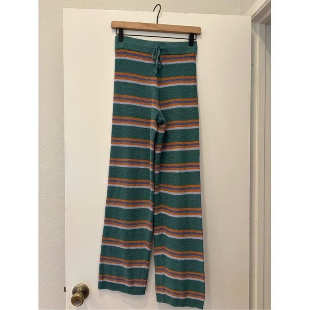 Free People Movement FP Beach striped Mariner knit drawstring pants boho chic XS